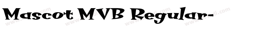 Mascot MVB Regular字体转换